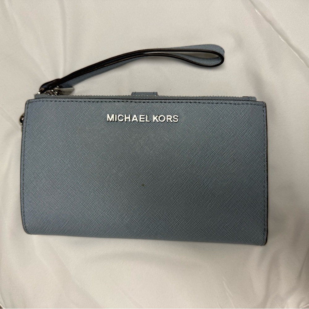 Michael Kors Blue Wristlet Bag